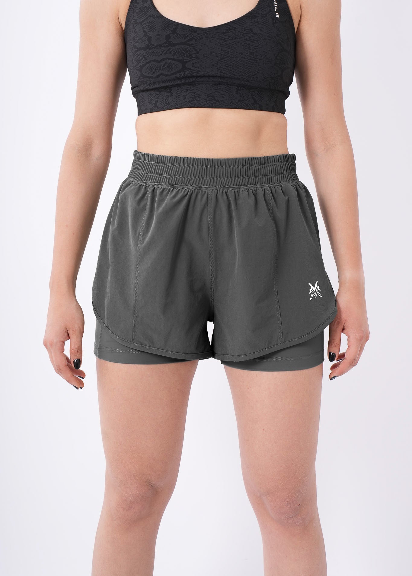 Aurora™ Shorts With Compression - Grey