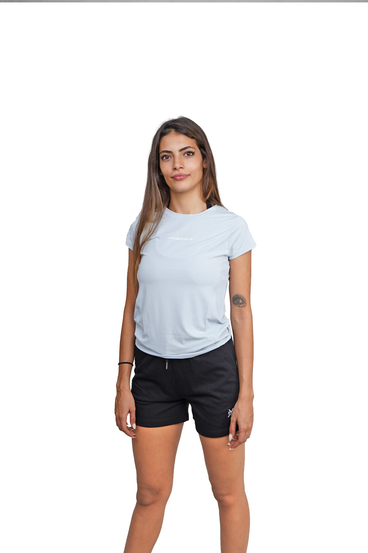 Women's VAN MILE Terra T-Shirt in Baby Blue – front view