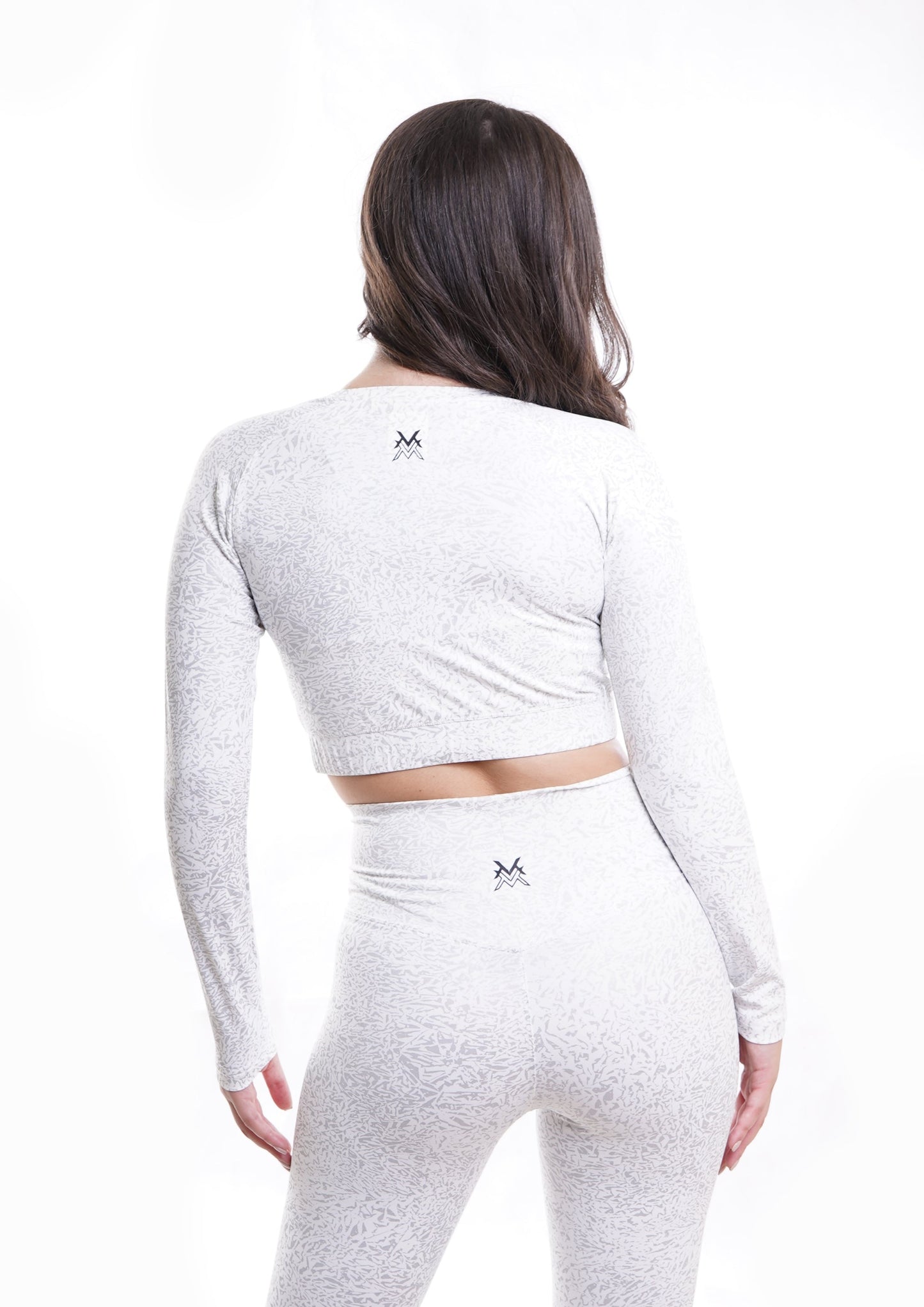 JOURNEY CROPPED LONG SLEEVE SHIRT - WHITE