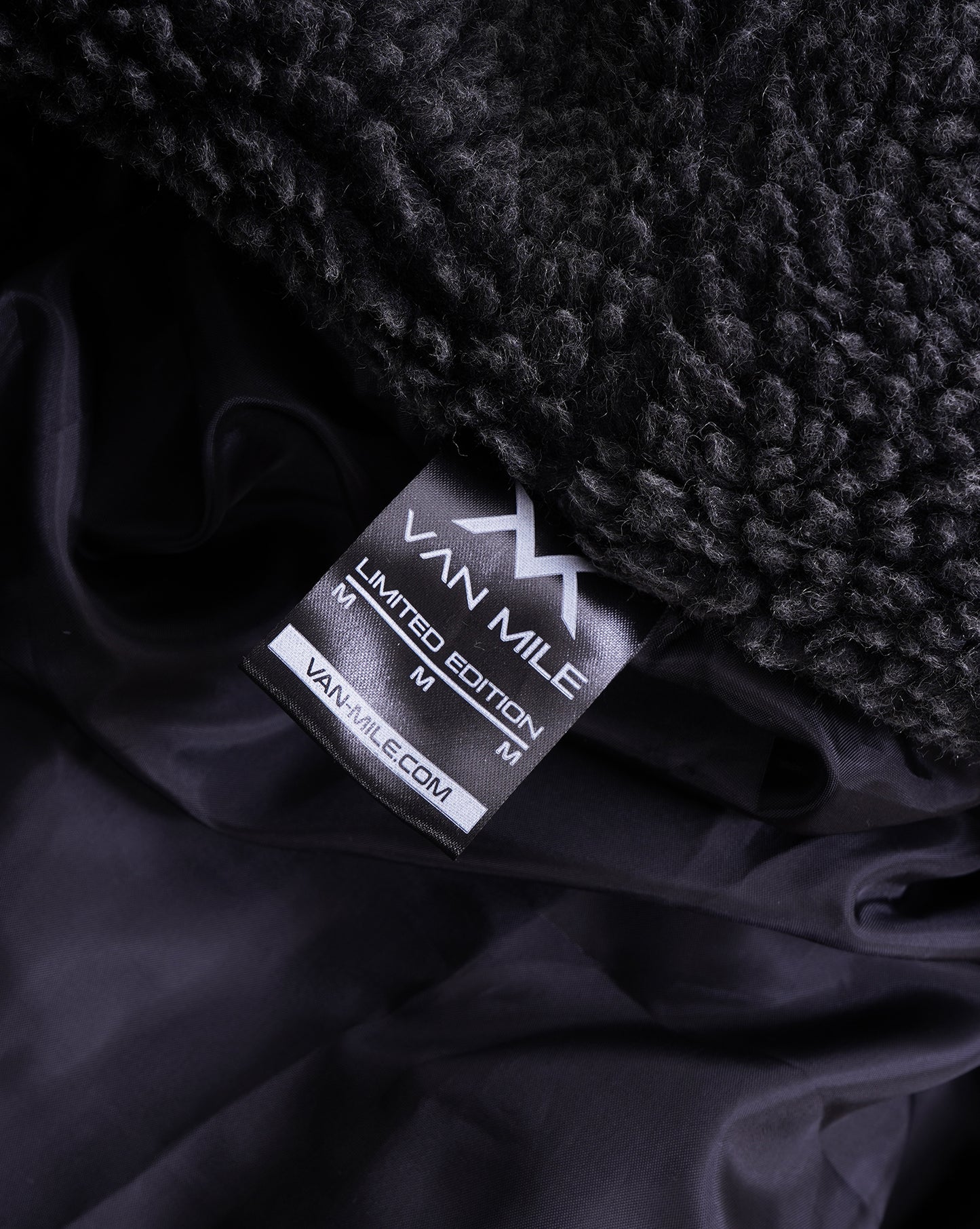LIMITED EDITION ARCTIC OVERSIZED TEDDY JACKET - BLACK