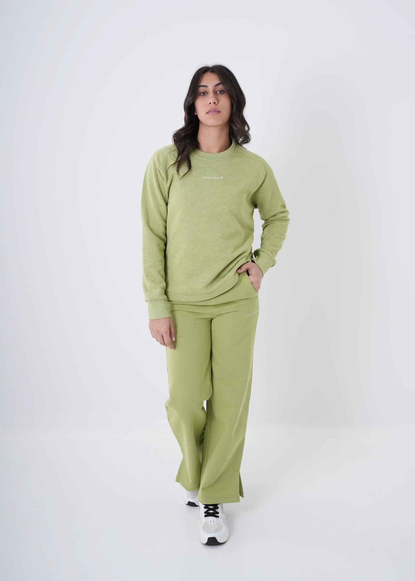 VNML Printed Sweatshirt - Lime Green