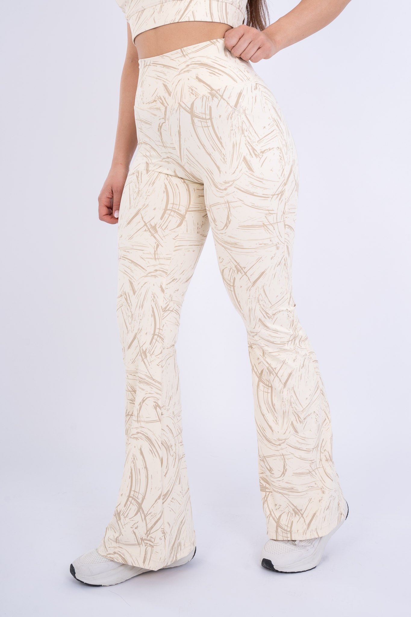 Ignite™ Legging Pattes D’éléphant - Beige Printed