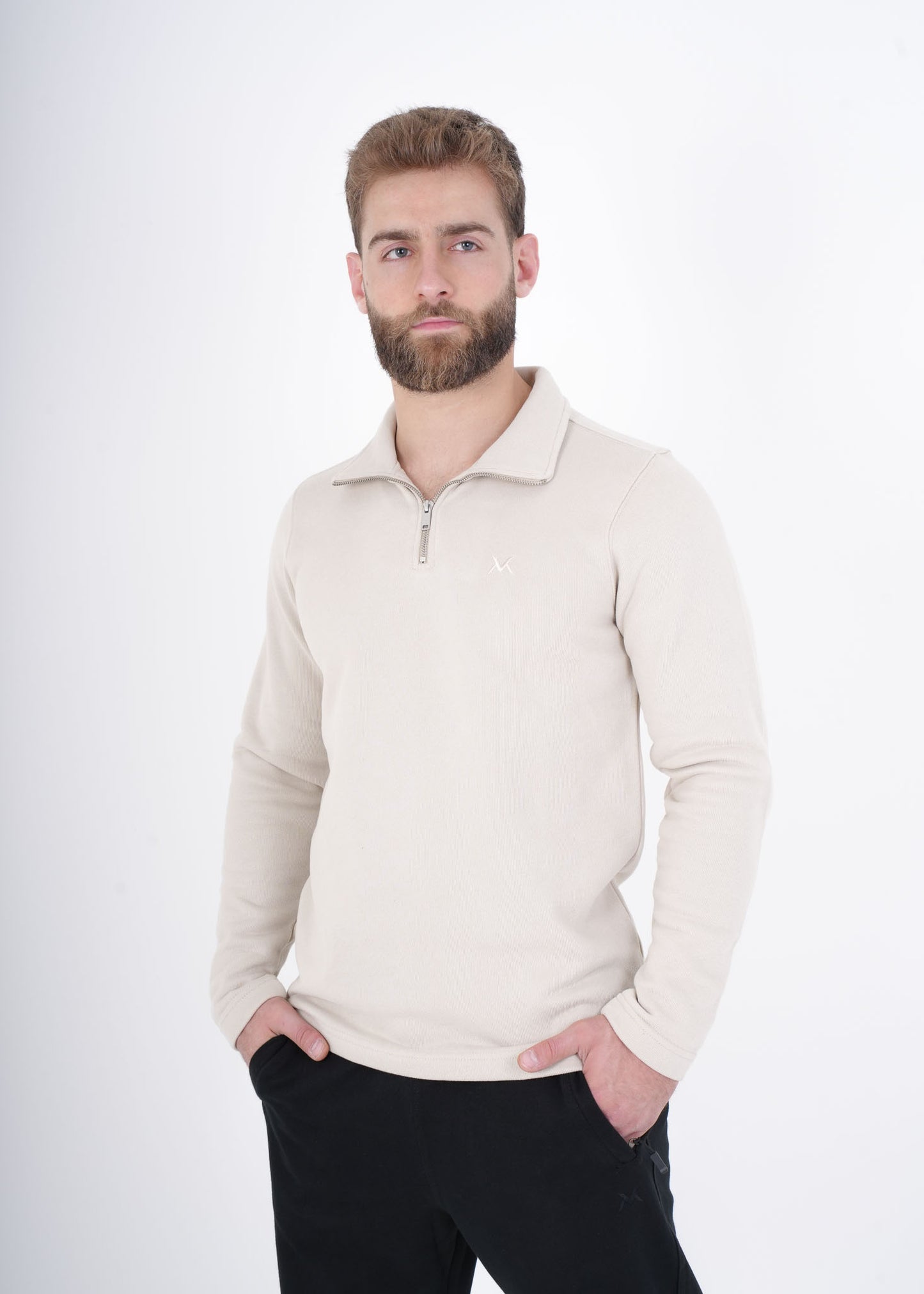 VNML Half Zip jacket - Beige