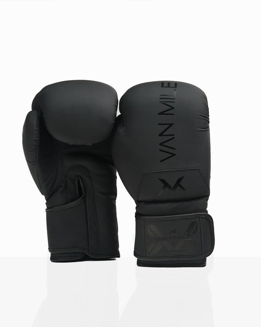 VAN MILE PU 4.0 Boxing Gloves - Matte Black