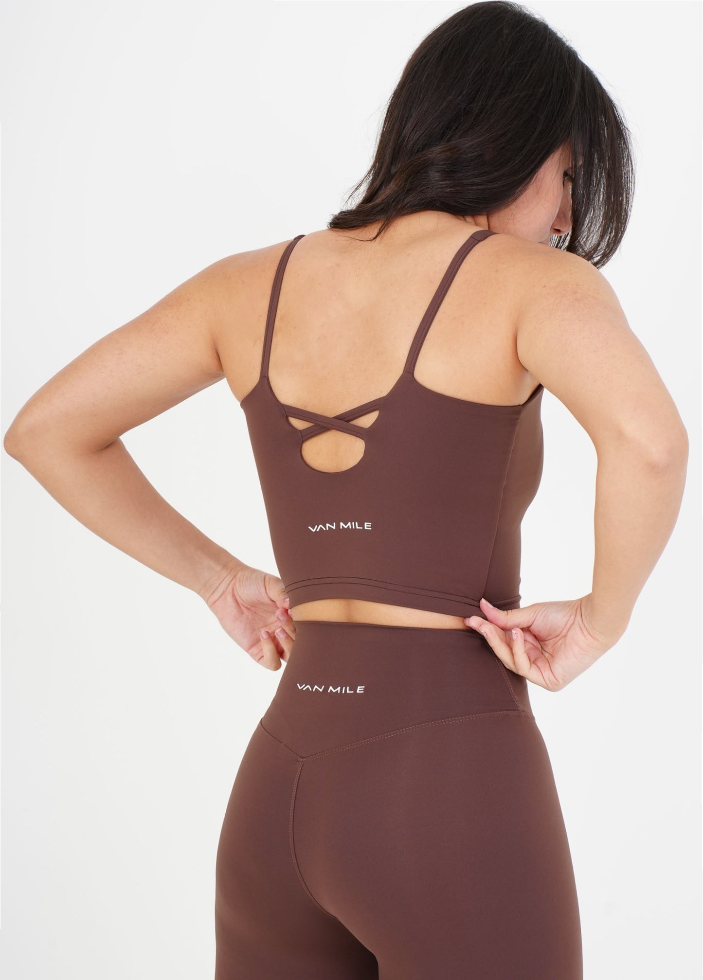Sculpt™ Crop Top - Brown
