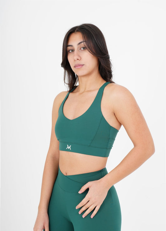 Sculpt™ Sports Bra - Forest Green