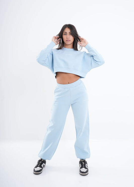 VNML 2 Pcs Crop Set - Baby Blue