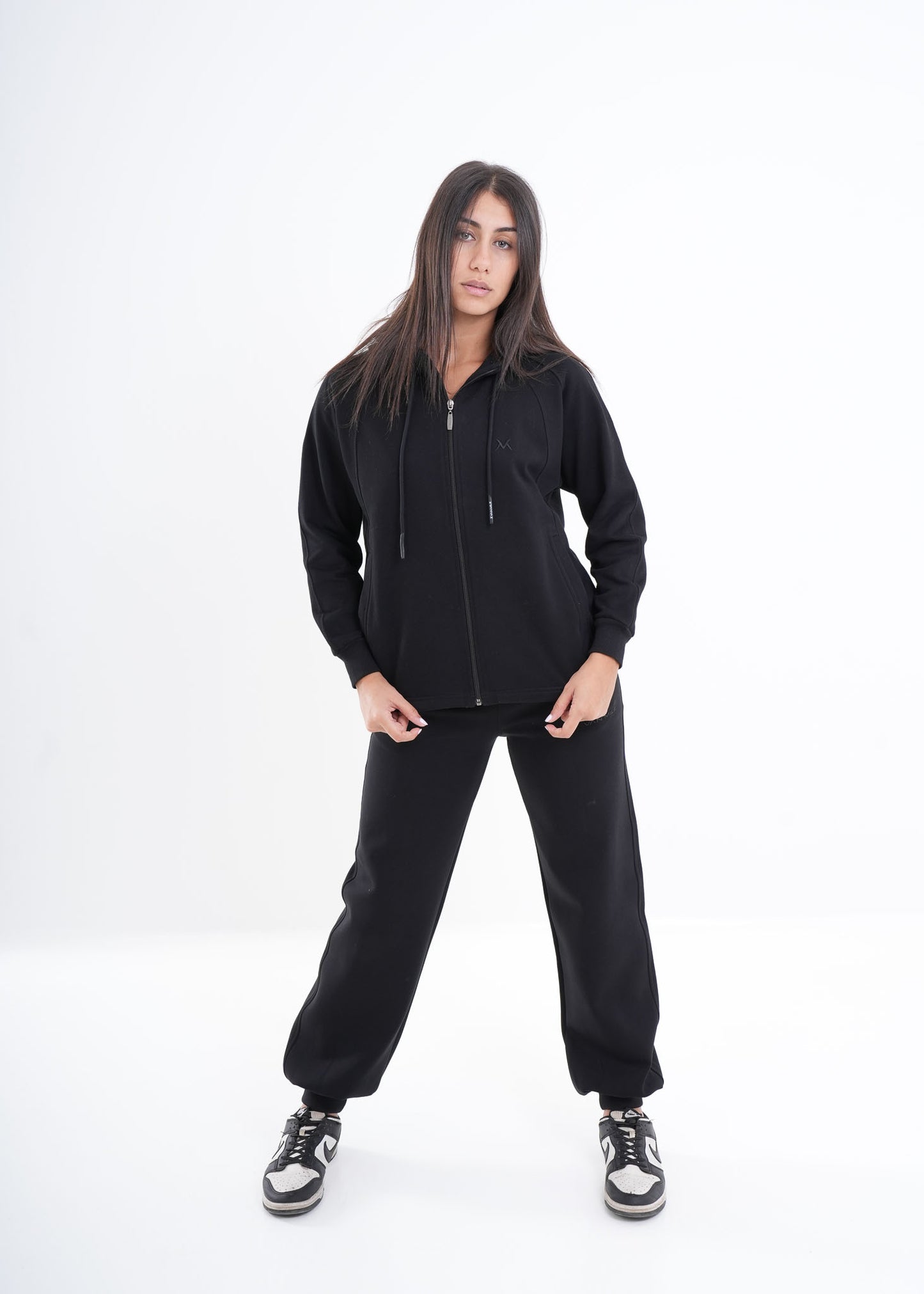 VNML Zip Through Hoodie - Black
