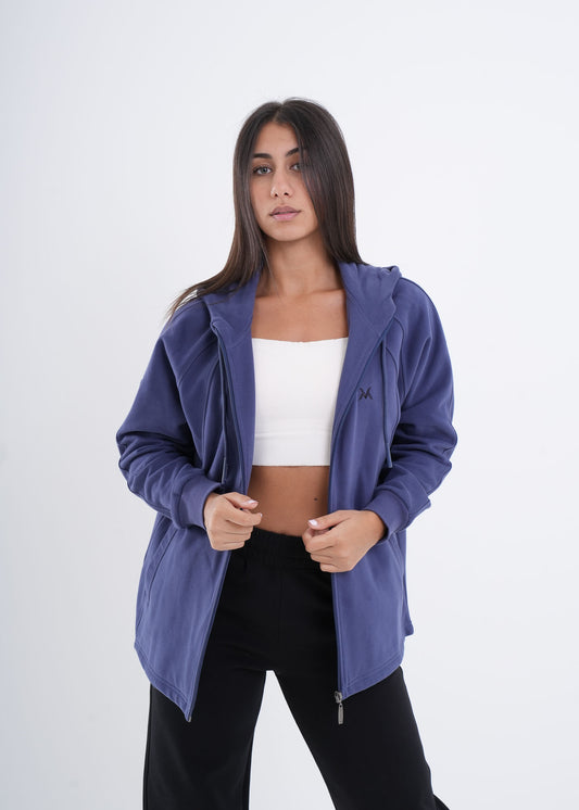 VNML Zip Through Hoodie - Galaxy Blue