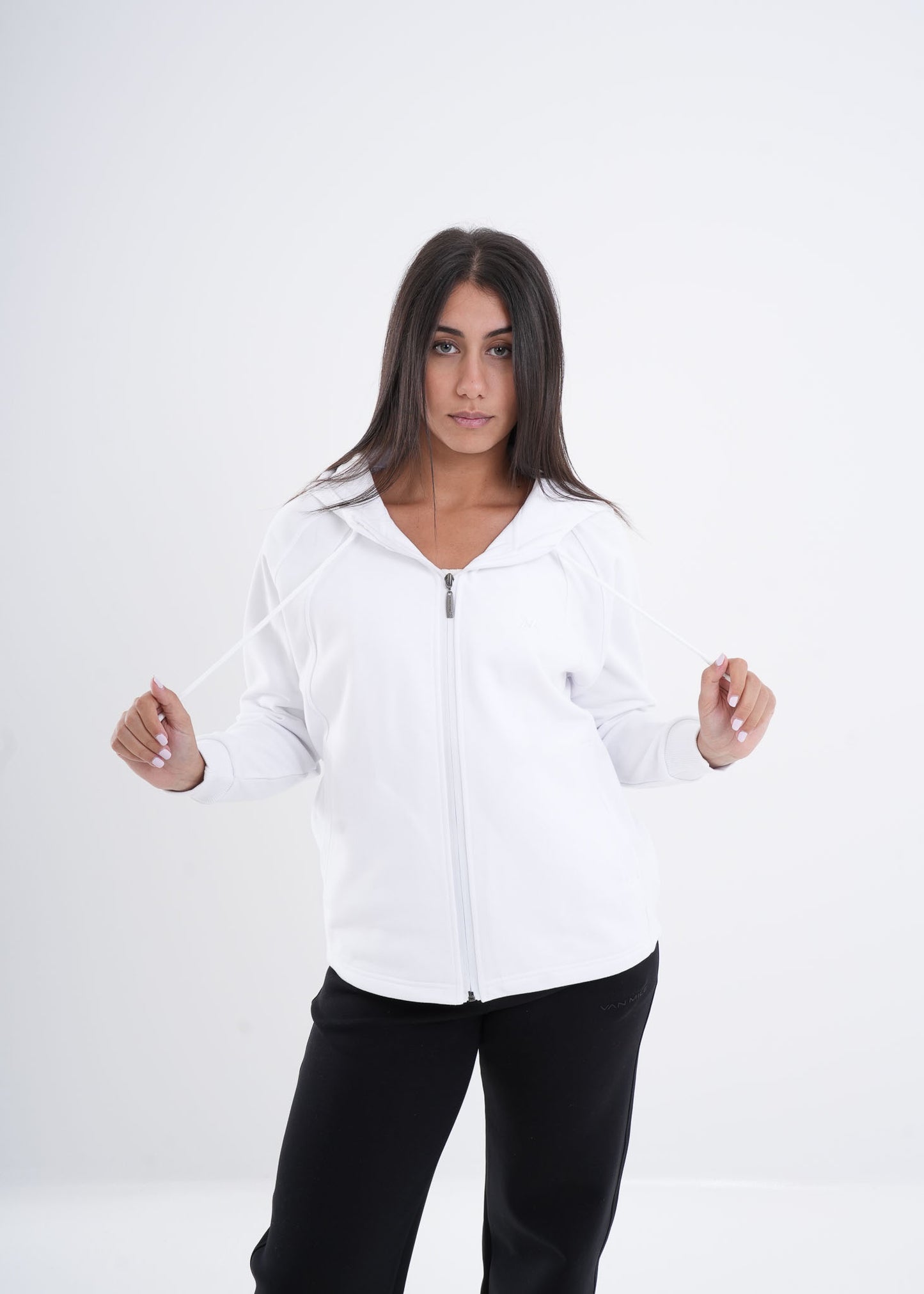 VNML Zip Through Hoodie - White