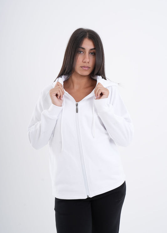 VNML Zip Through Hoodie - White