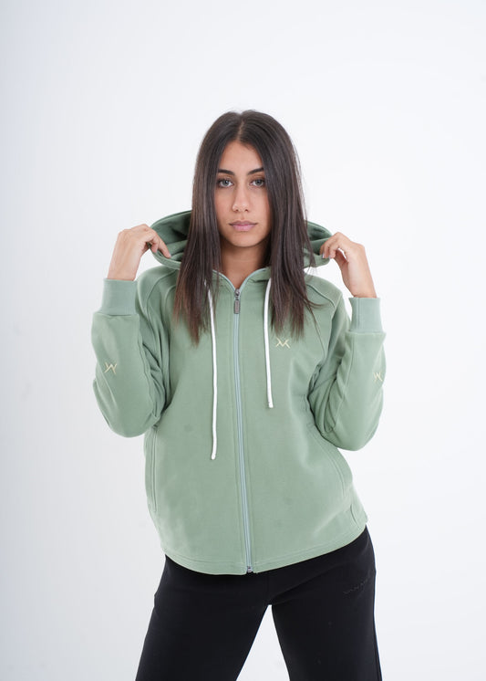 VNML Zip Through Hoodie - Mint Green