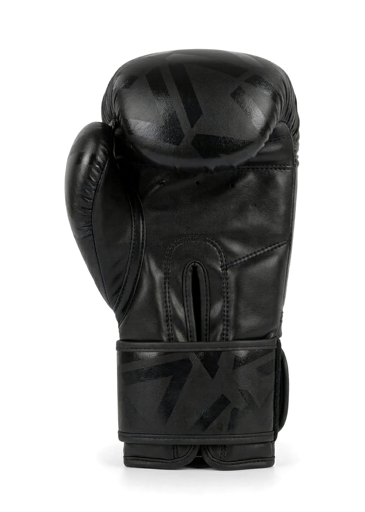 VAN MILE Monogram Boxing Gloves in Black & Gold – single glove, palm view