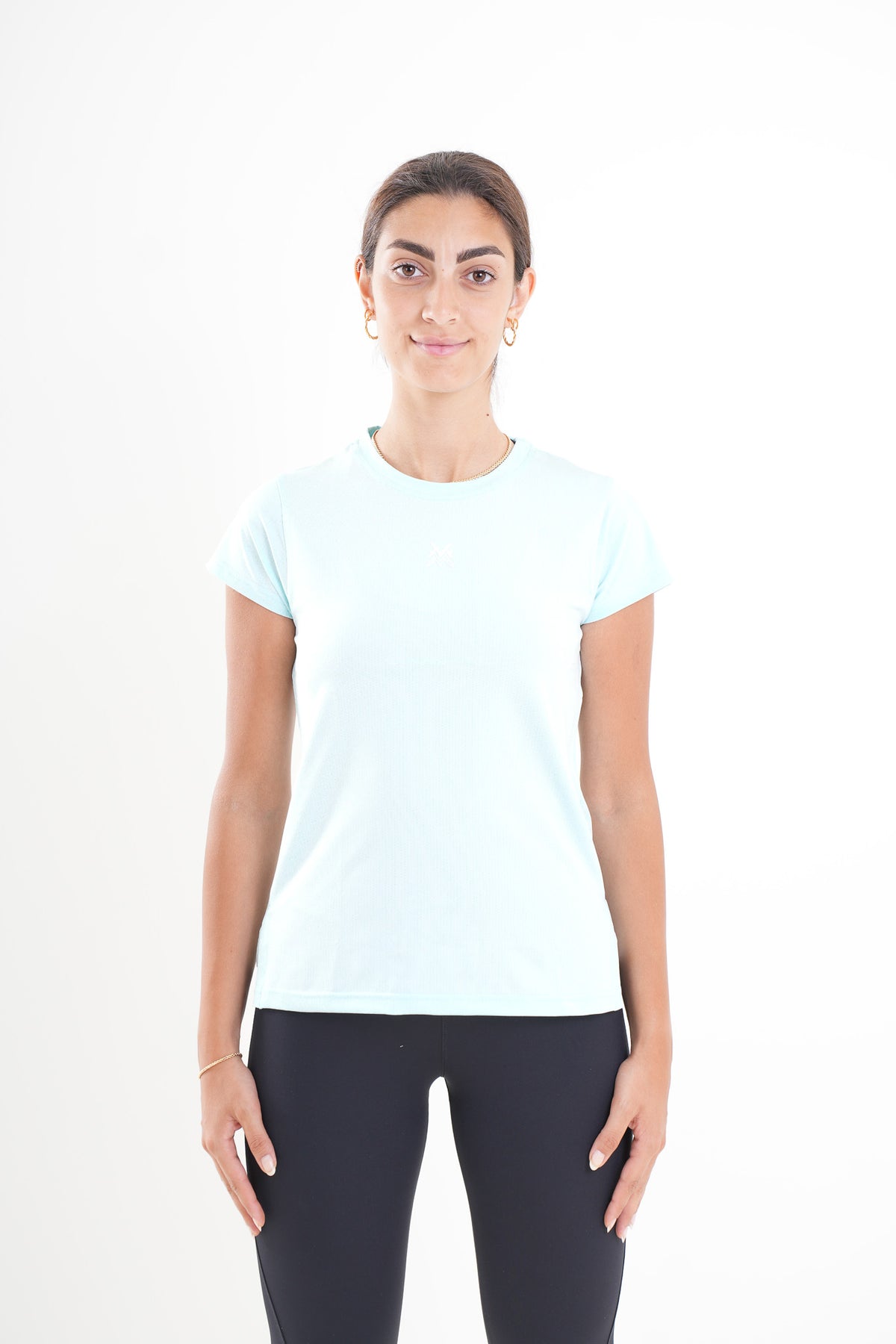 Women's VAN MILE MOTION Quick-Dry T-Shirt in Light Blue – front view