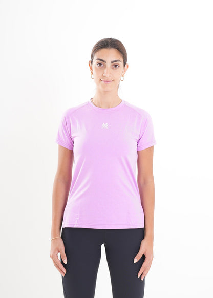 Women's VAN MILE MOTION Quick-Dry T-Shirt in Lilac – front view