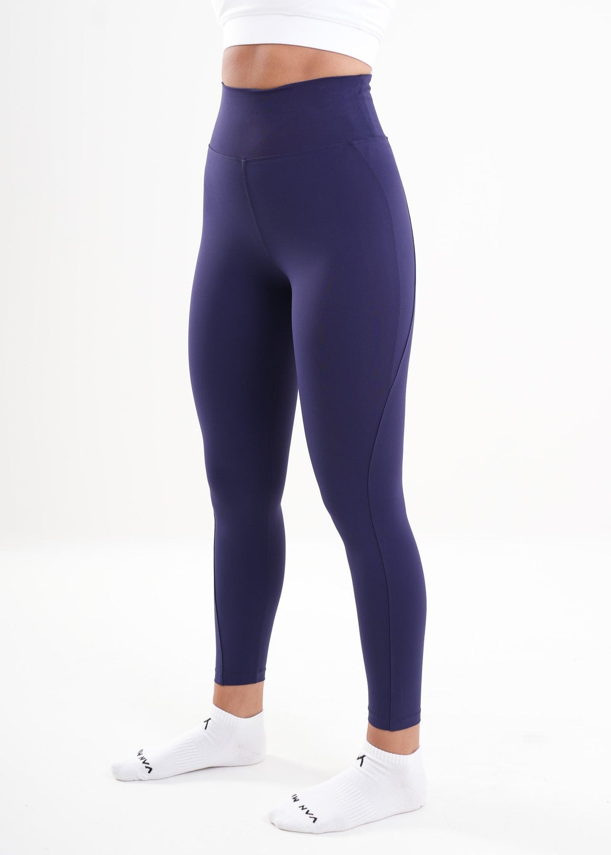 Women's VAN MILE AURORA Leggings in Navy – side view