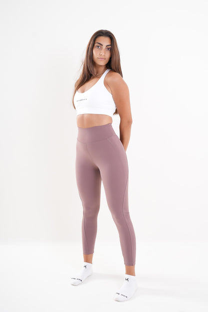 Women's VAN MILE AURORA Leggings in Pink – three-quarter front view