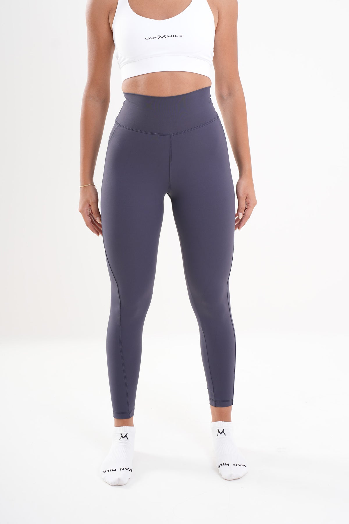 Women's VAN MILE AURORA Leggings in Grey – front view