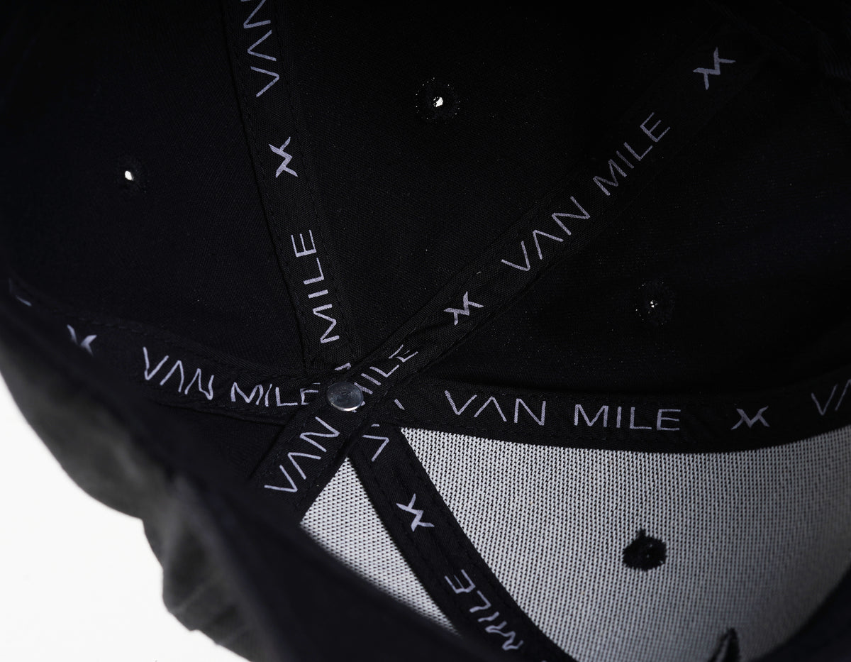VAN MILE Cap – inside view with branded seam taping