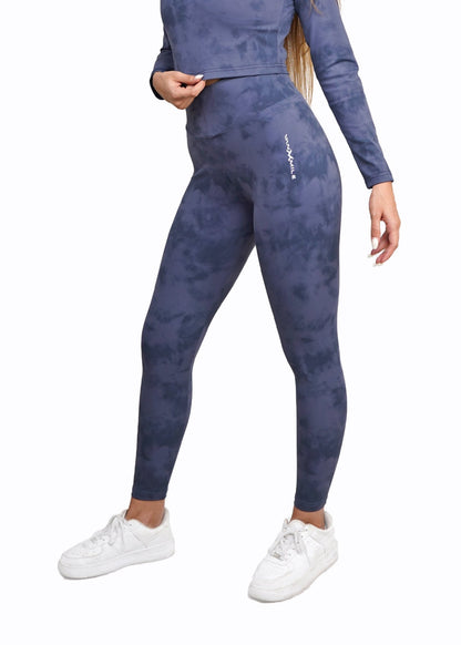 Women's VAN MILE Mist Leggings in Navy – side view