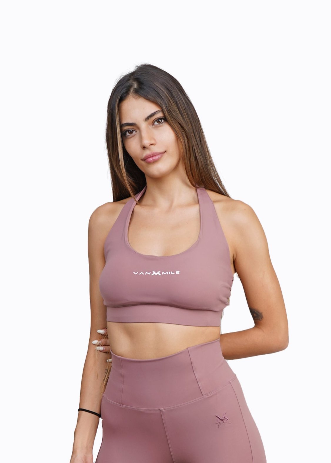 SPORTS BRA - ROSEWOOD