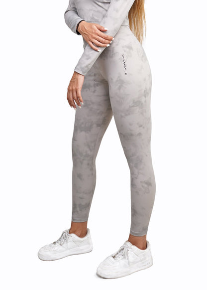 Women's VAN MILE Mist Leggings in Light Grey – side view