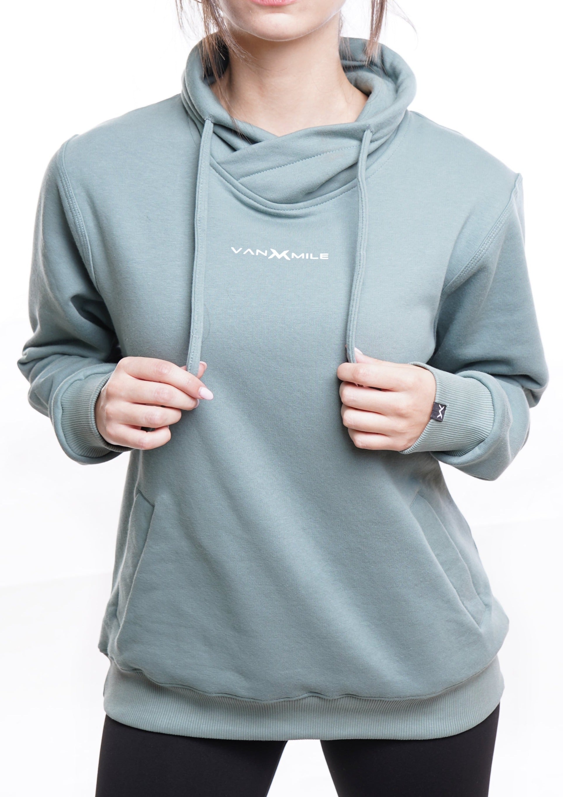 EVERYDAY TURTLE NECK SWEATSHIRT - MINT GREEN