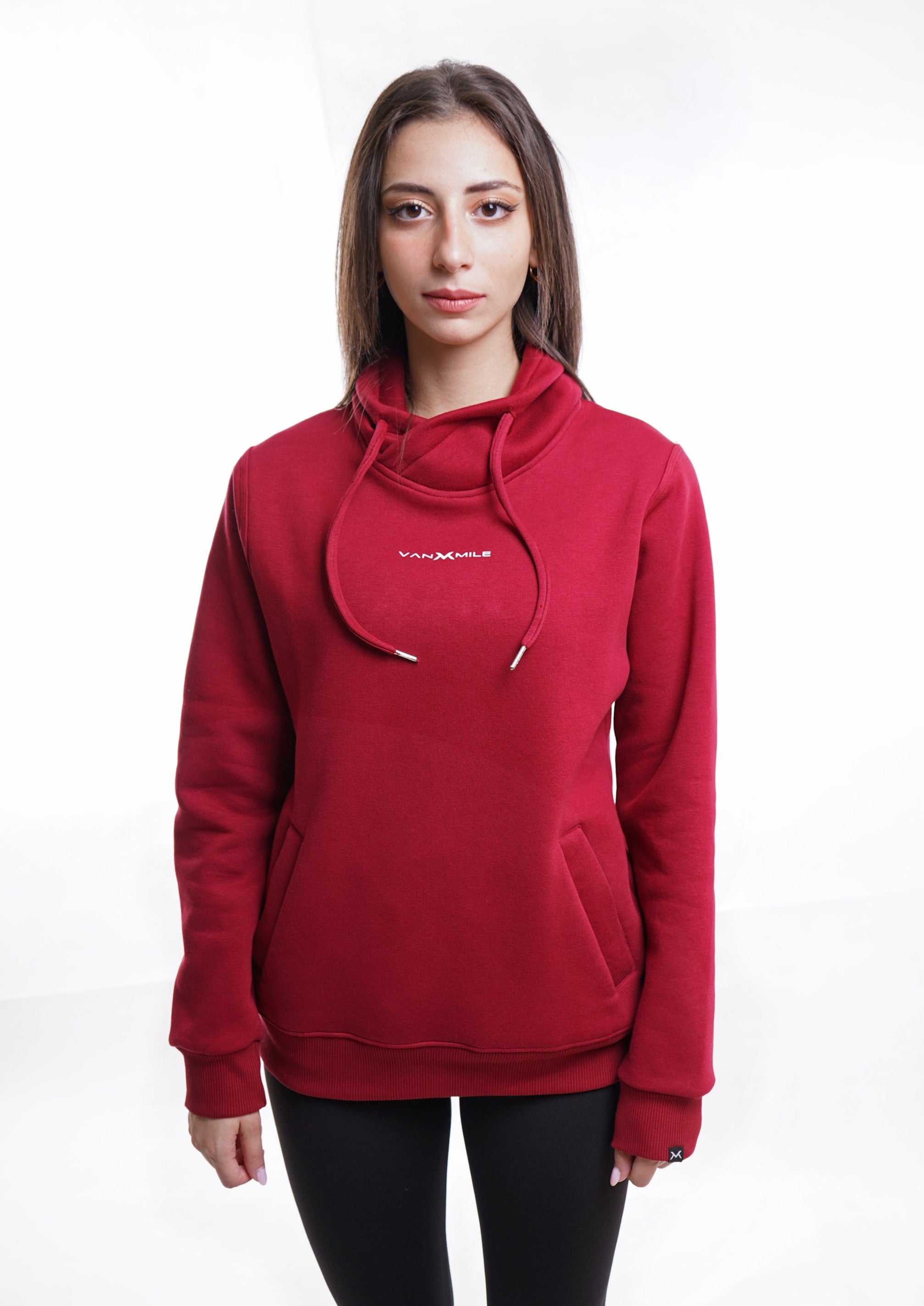 EVERYDAY TURTLE NECK SWEATSHIRT - RED