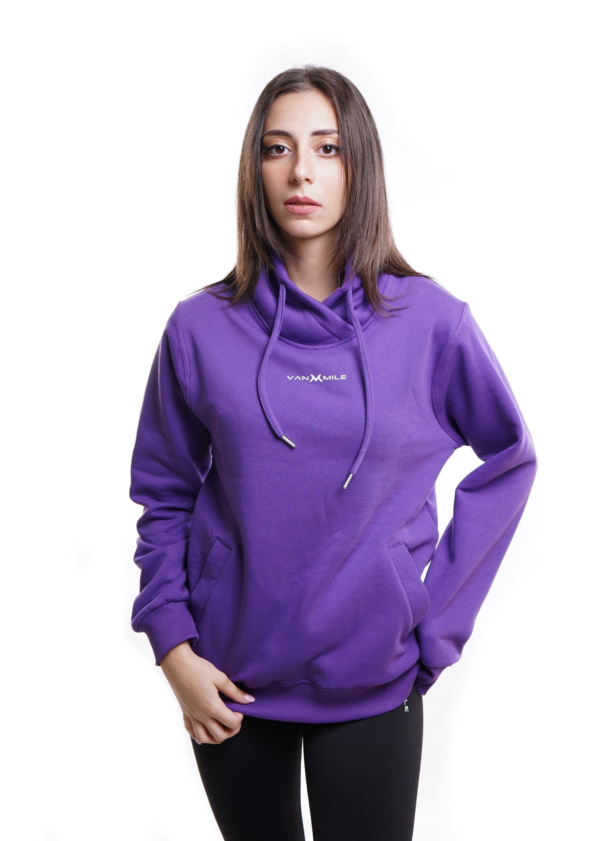 EVERYDAY TURTLE NECK SWEATSHIRT - PUPLE