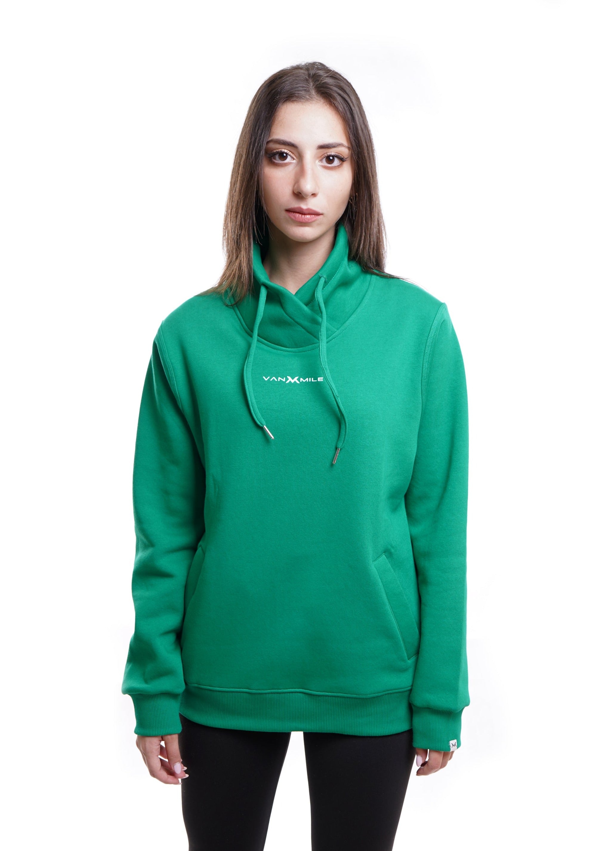 EVERYDAY TURTLE NECK SWEATSHIRT - GREEN