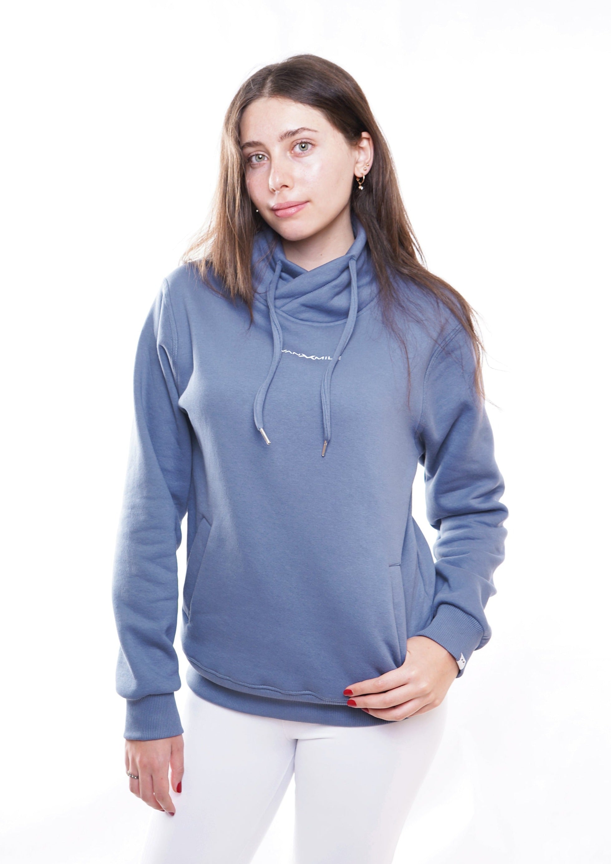 EVERYDAY TURTLE NECK SWEATSHIRT - BABY BLUE