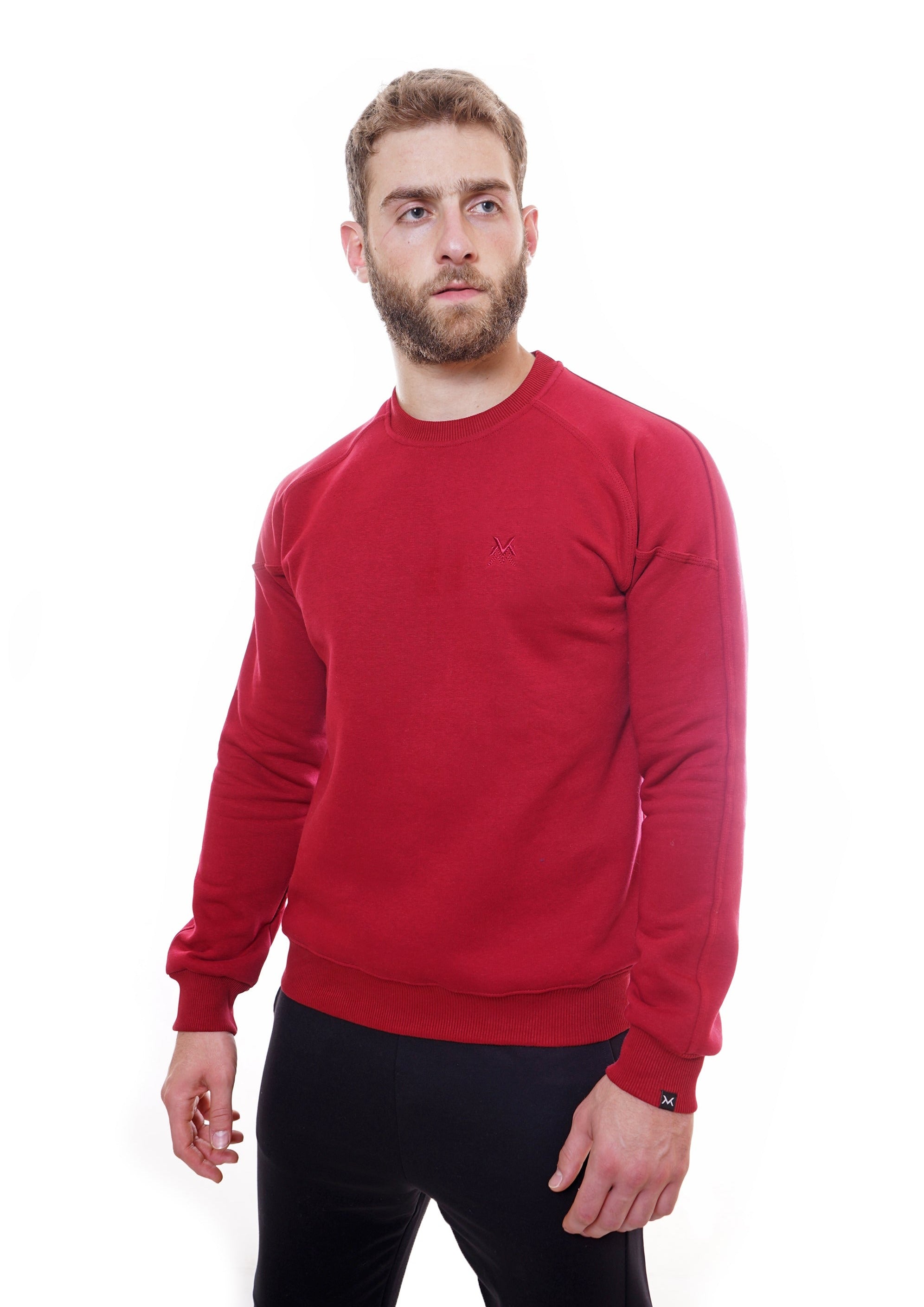 EVERYDAY CREW NECK SWEATSHIRT - RED