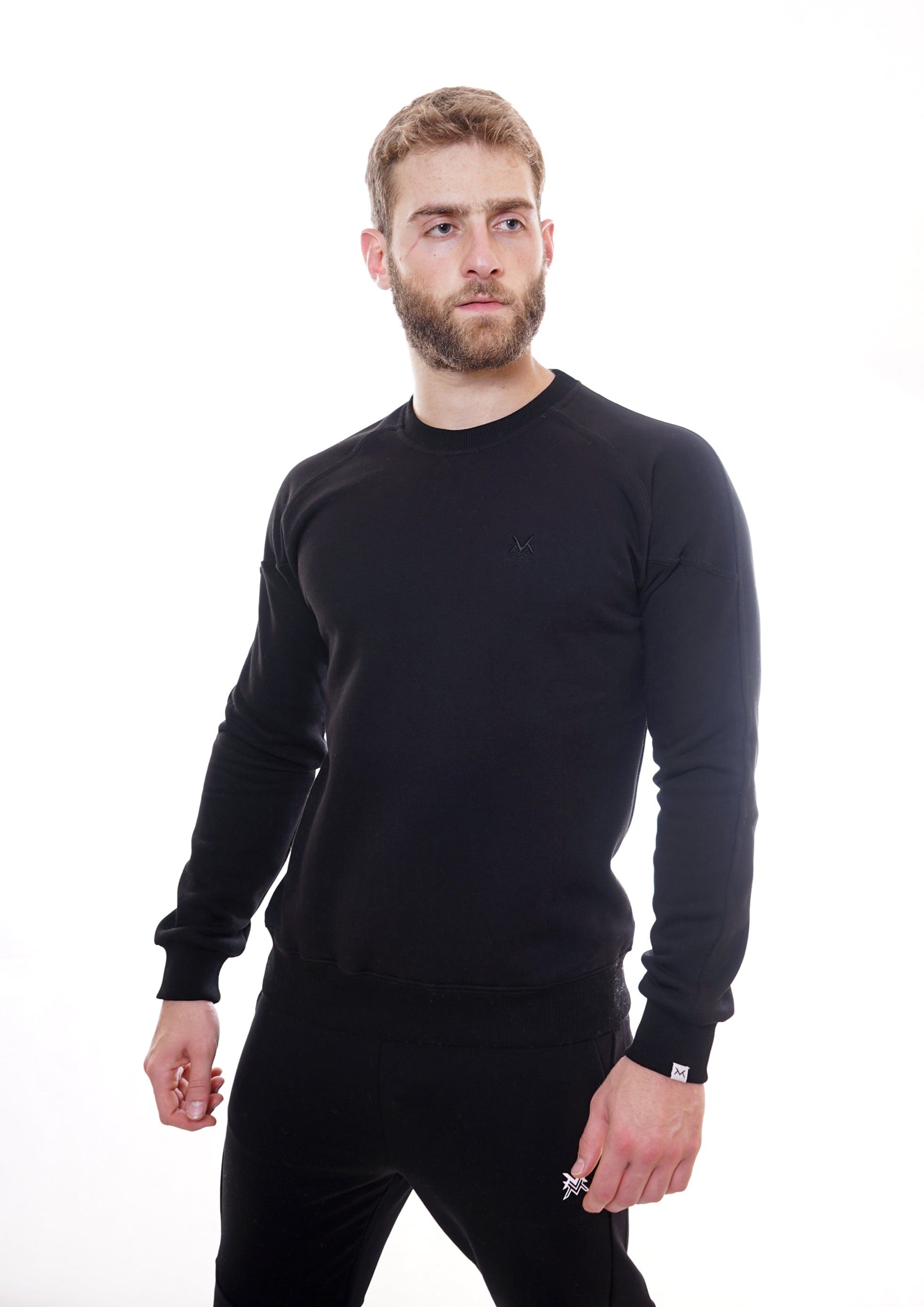 EVERYDAY CREW NECK SWEATSHIRT - BLACK