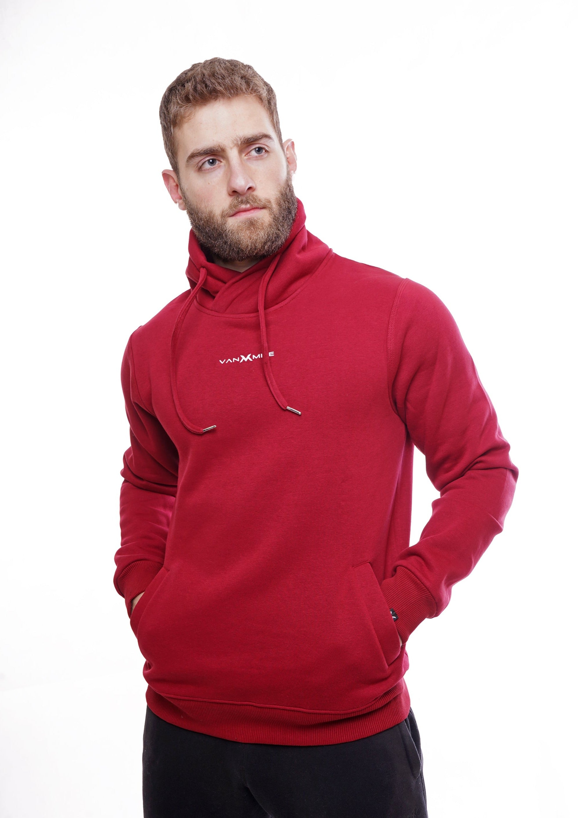 EVERYDAY TURTLE NECK SWEATSHIRT - RED