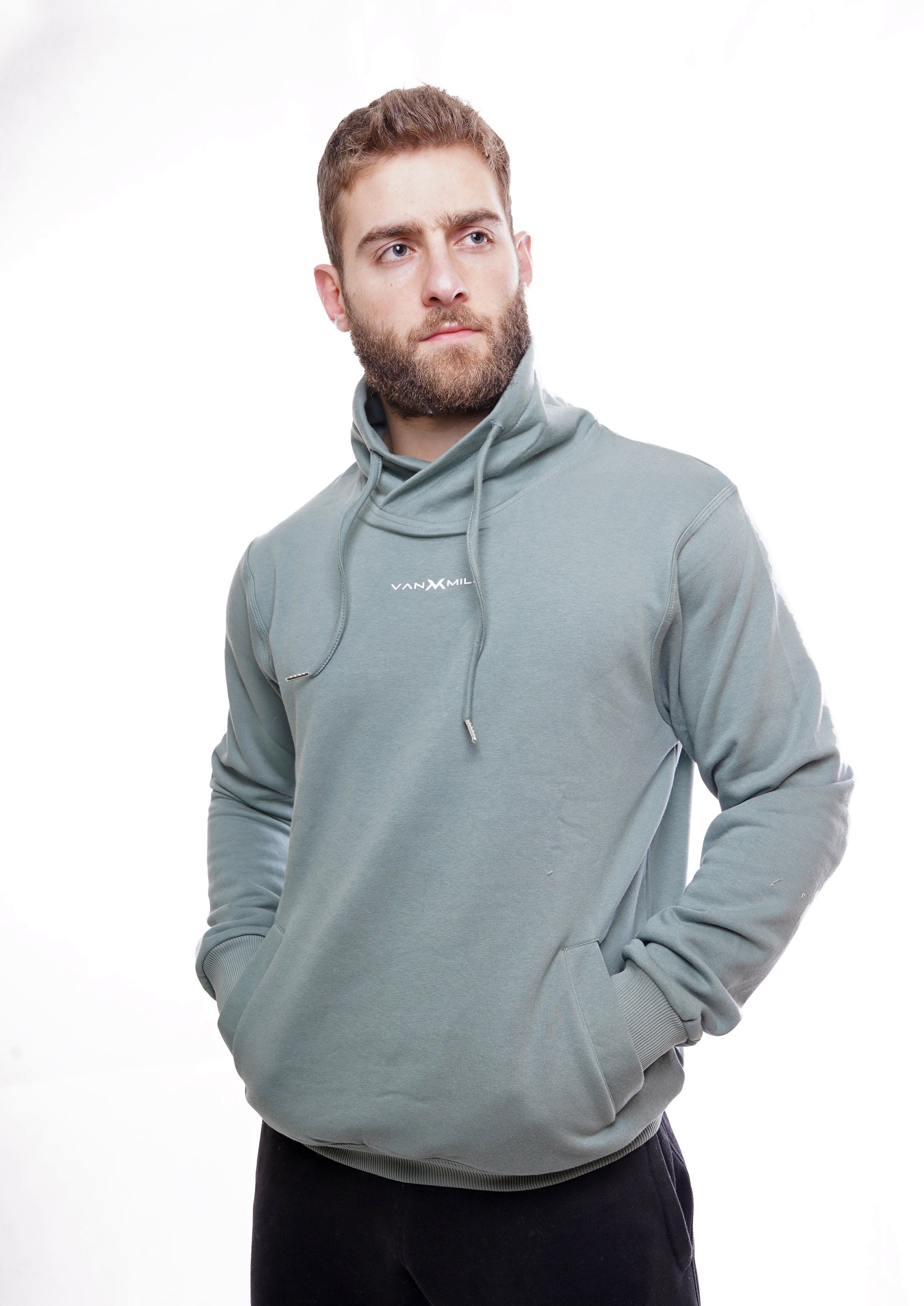 EVERYDAY TURTLE NECK SWEATSHIRT - MINT GREEN