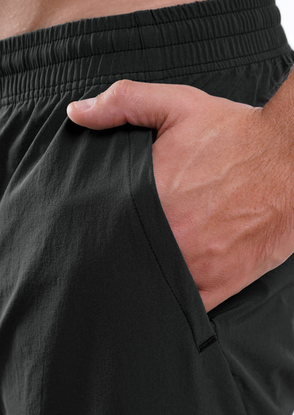 Men's VAN MILE Vibrant Shorts in Black – pocket detail