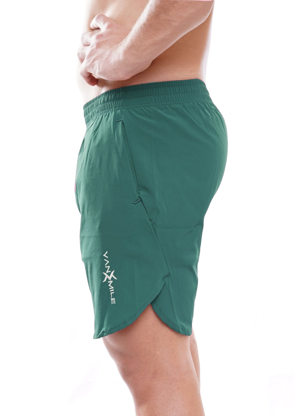 Men's VAN MILE Vibrant Shorts in Green – side view