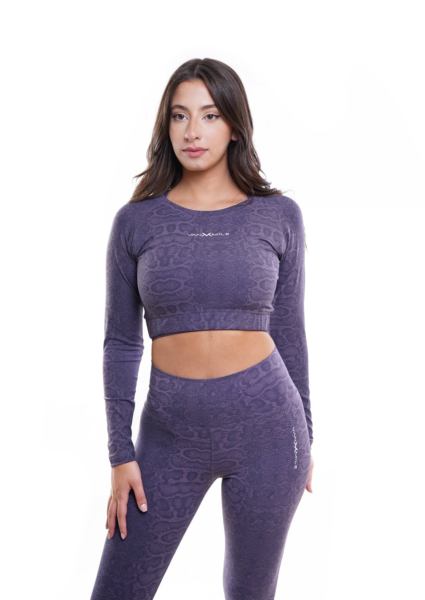 FEARLESS CROPPED LONG SLEEVE SHIRT - LILAC