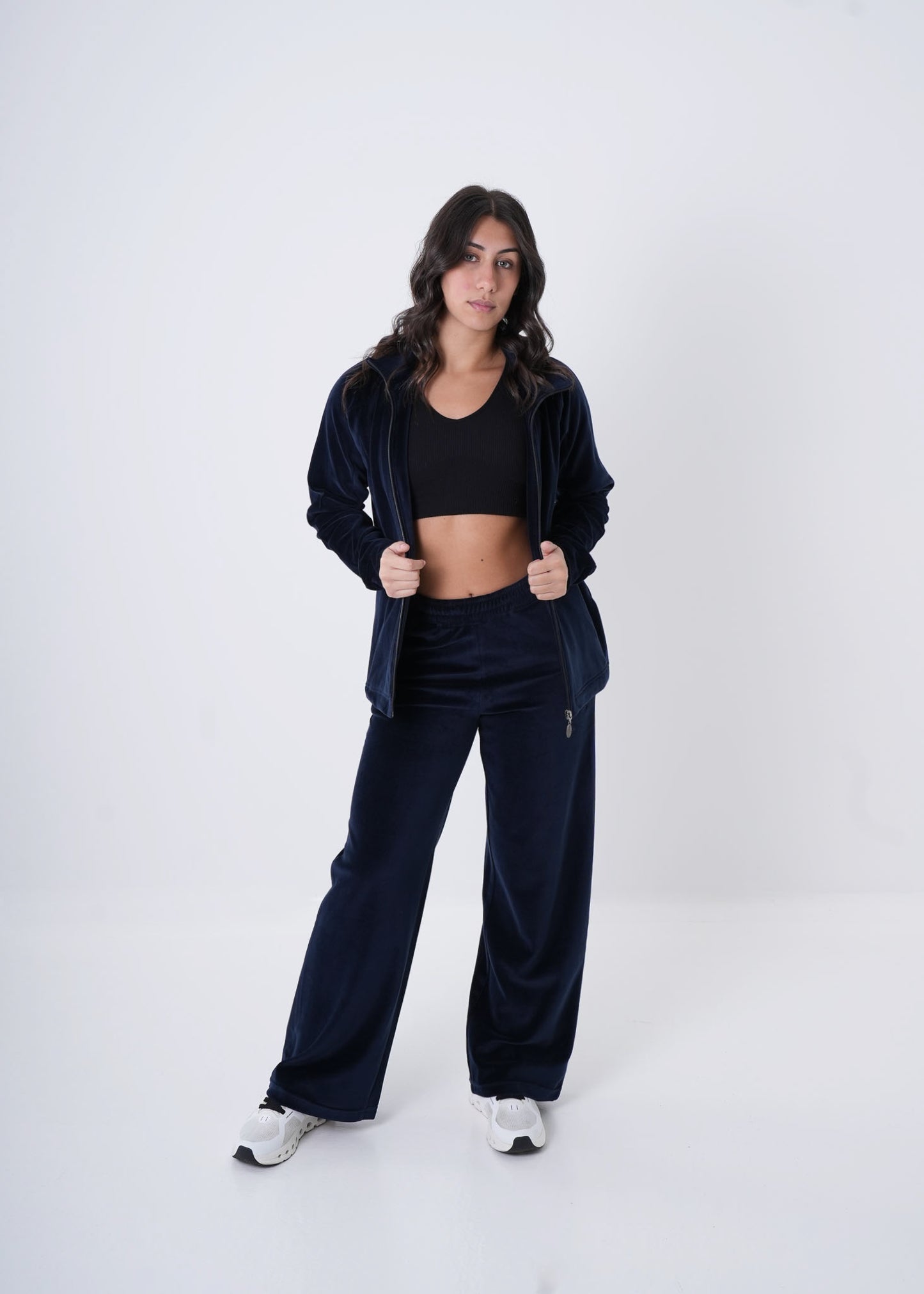Classic Velour 2pcs Set - Navy