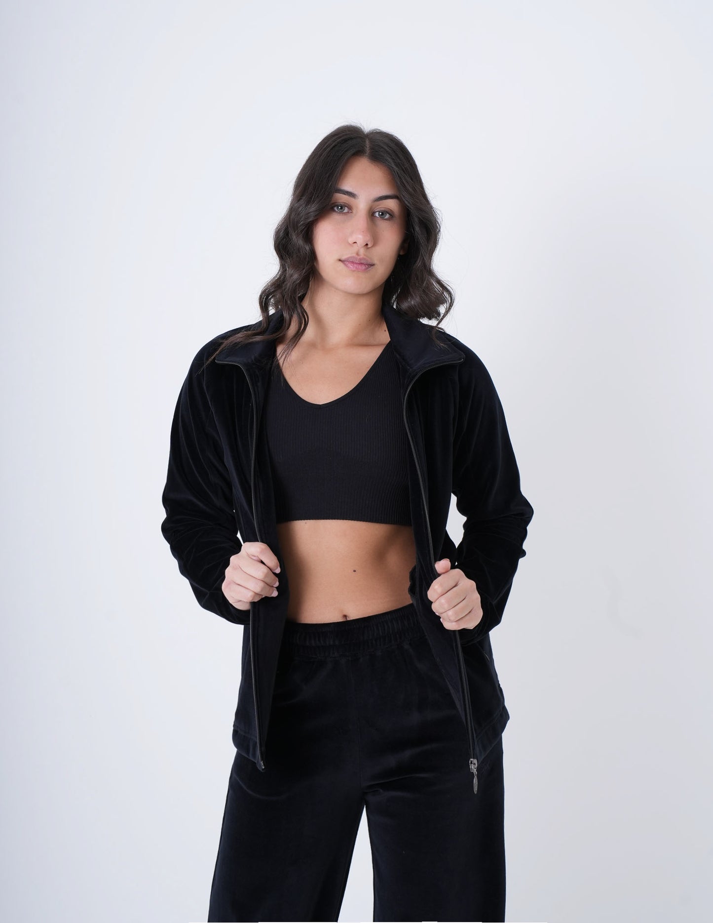Classic Velour 2pcs Set - Black