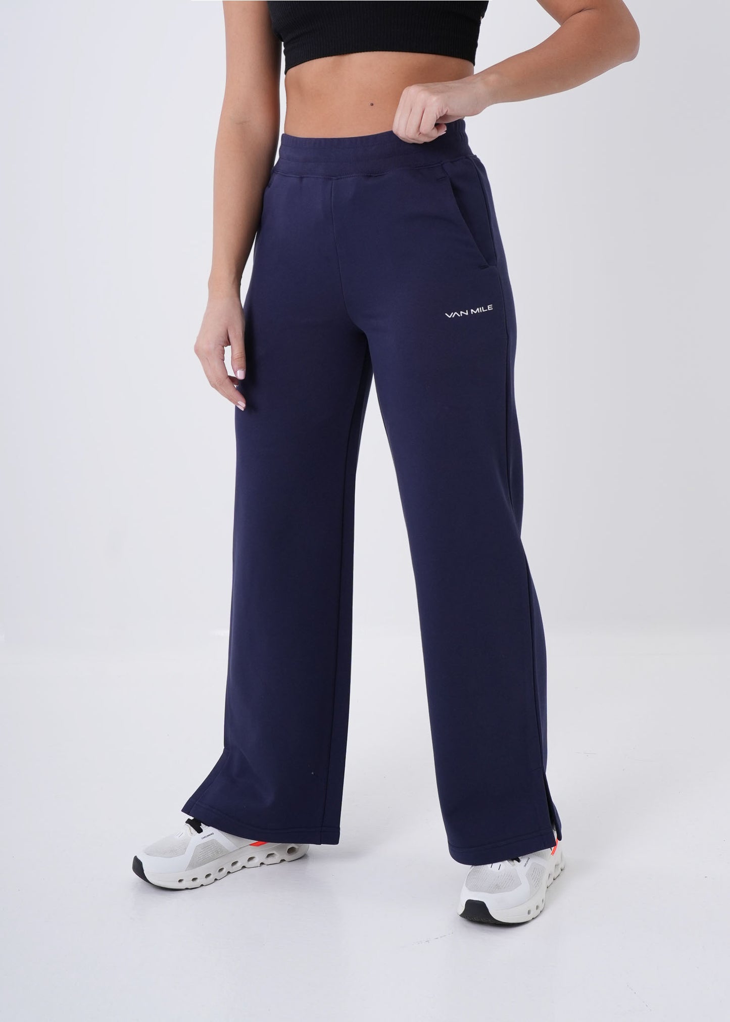 VNML Flared Cotton Pant - Navy