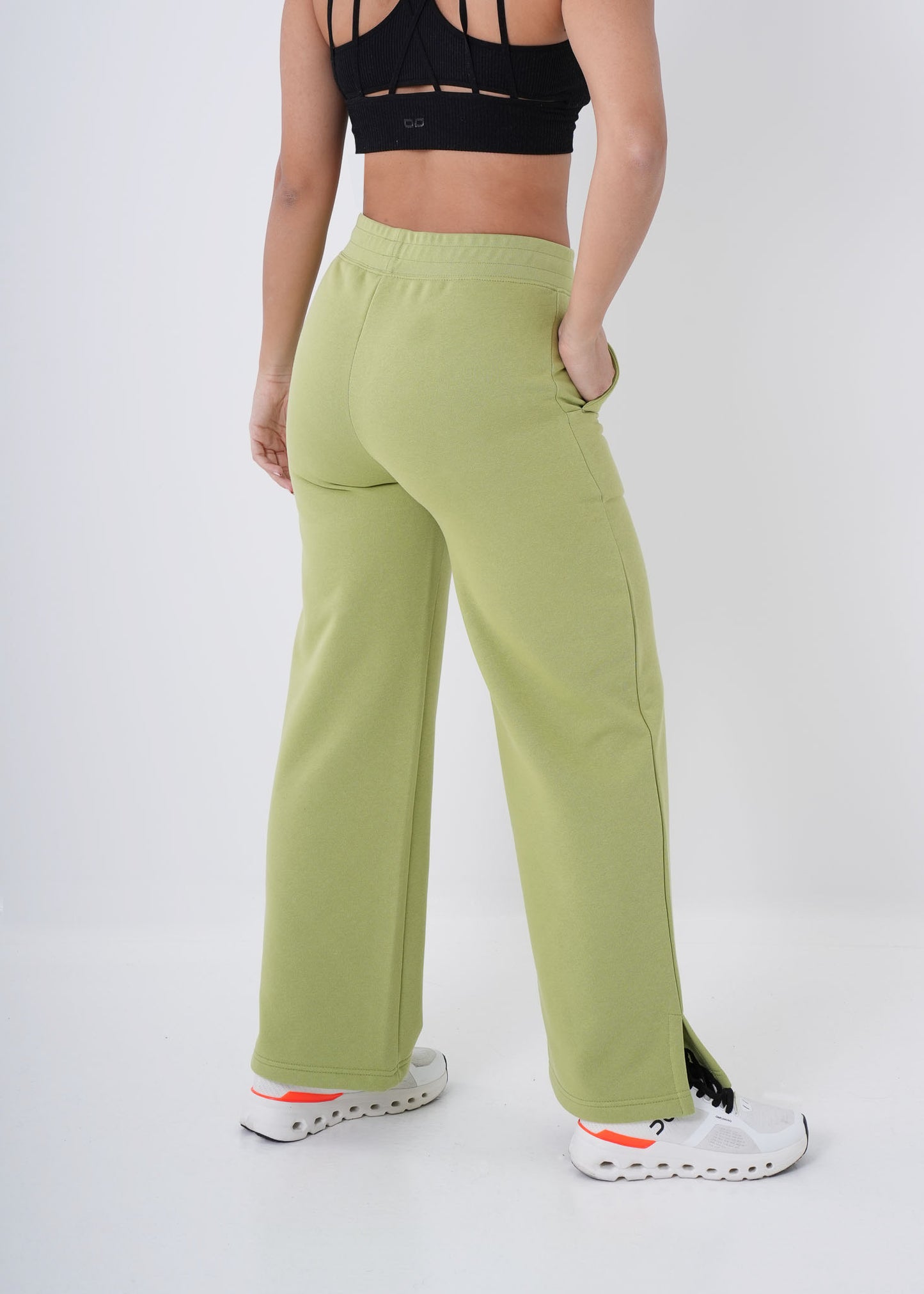 VNML Flared Cotton Pant - Lime Green