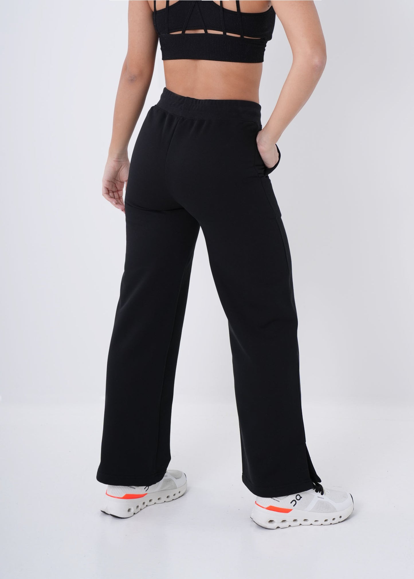 VNML Flared Cotton Pant - Black