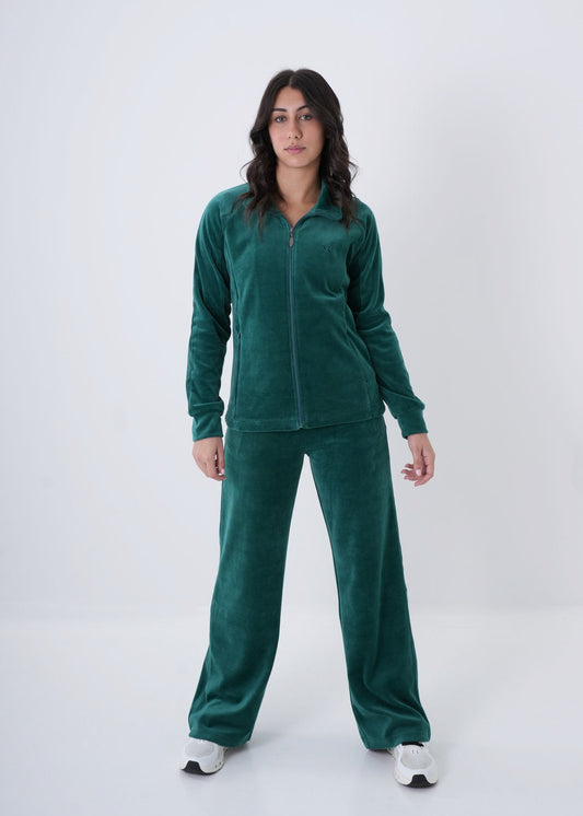 Classic Velour 2pcs Set - Dark Green