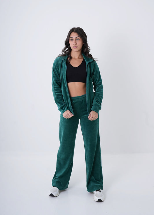 Classic Velour 2pcs Set - Dark Green