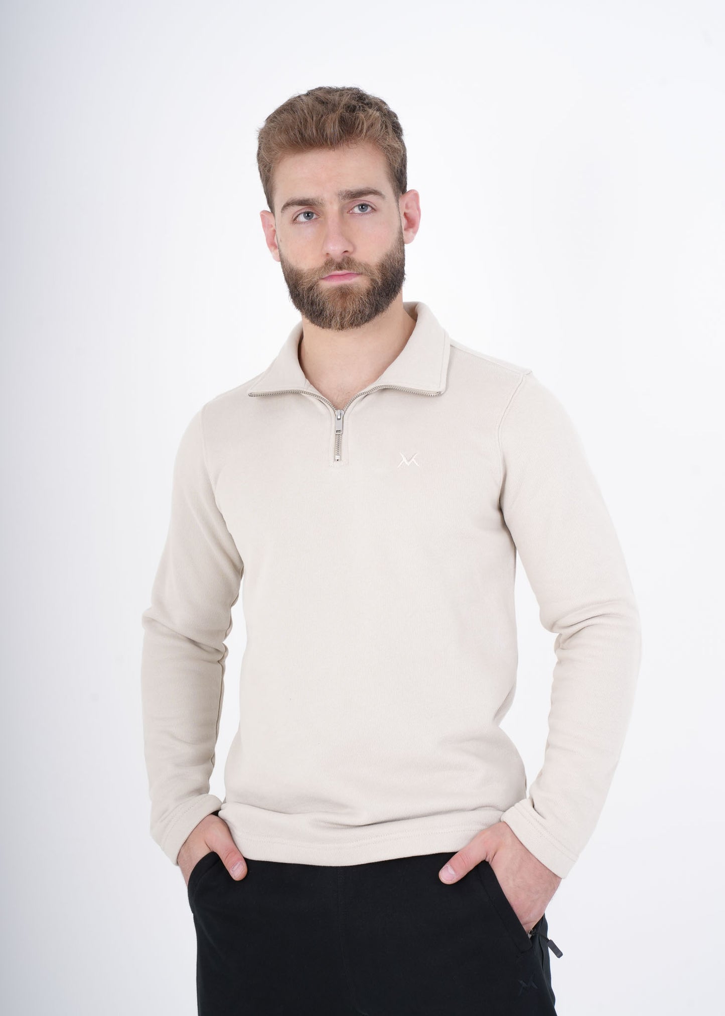 VNML Half Zip jacket - Beige