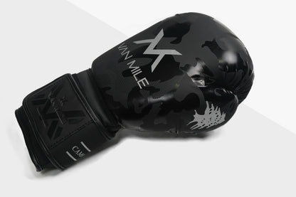 VAN MILE PU 4.0 Boxing Gloves in Camo Black – side view