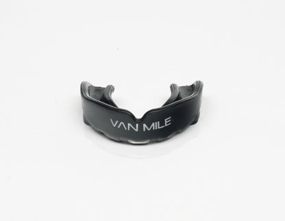 VAN MILE Mouth Guard Double Layer in Black – front view