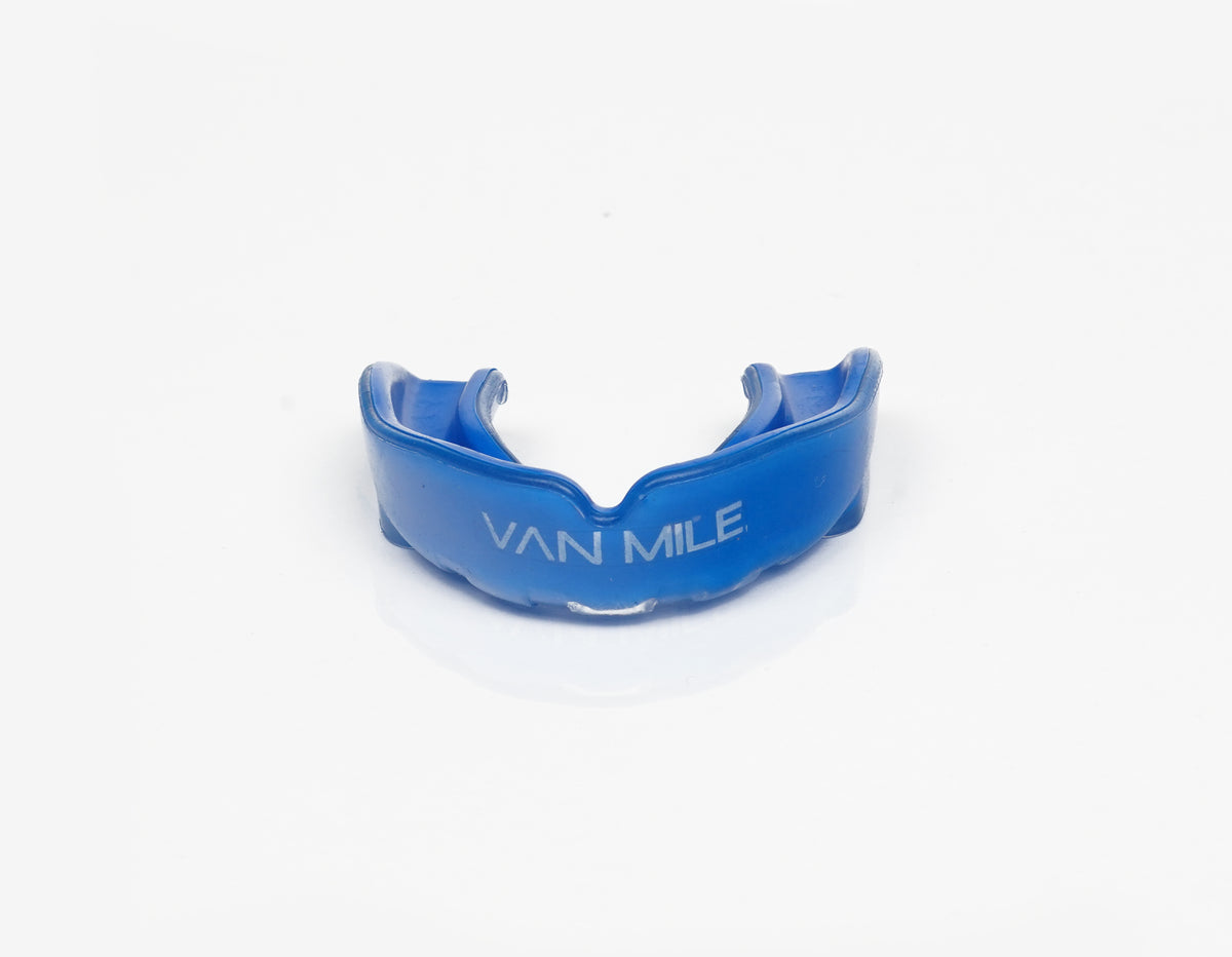 VAN MILE Mouth Guard Double Layer in Blue – front view