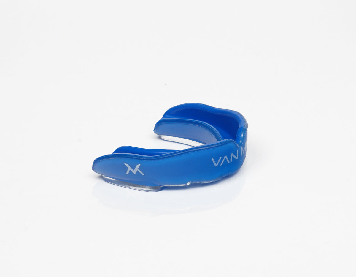 VAN MILE Mouth Guard Double Layer in Blue – side view